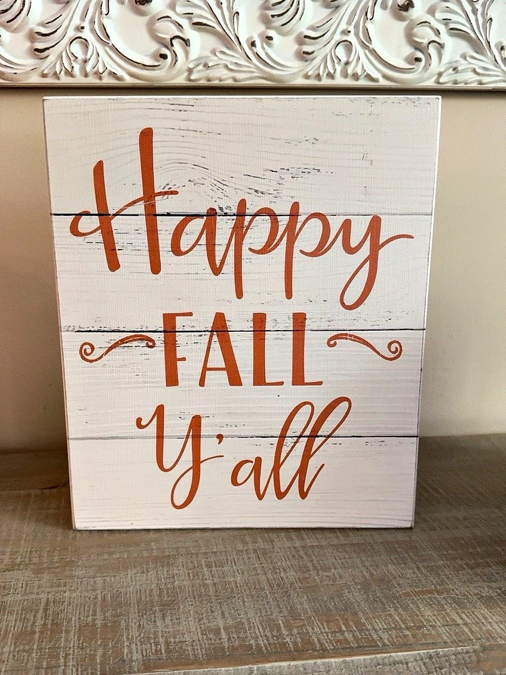 Quill to Paper Happy Fall Y'all Wood Sign Decor